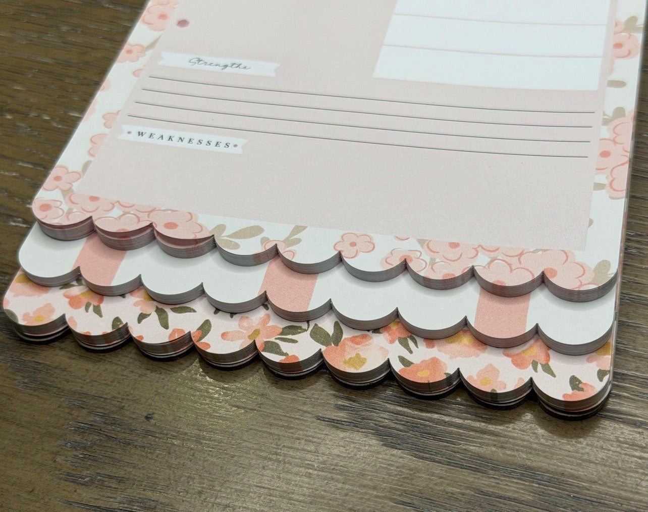 Christian Bible Journaling Tip in Notepad - Peach