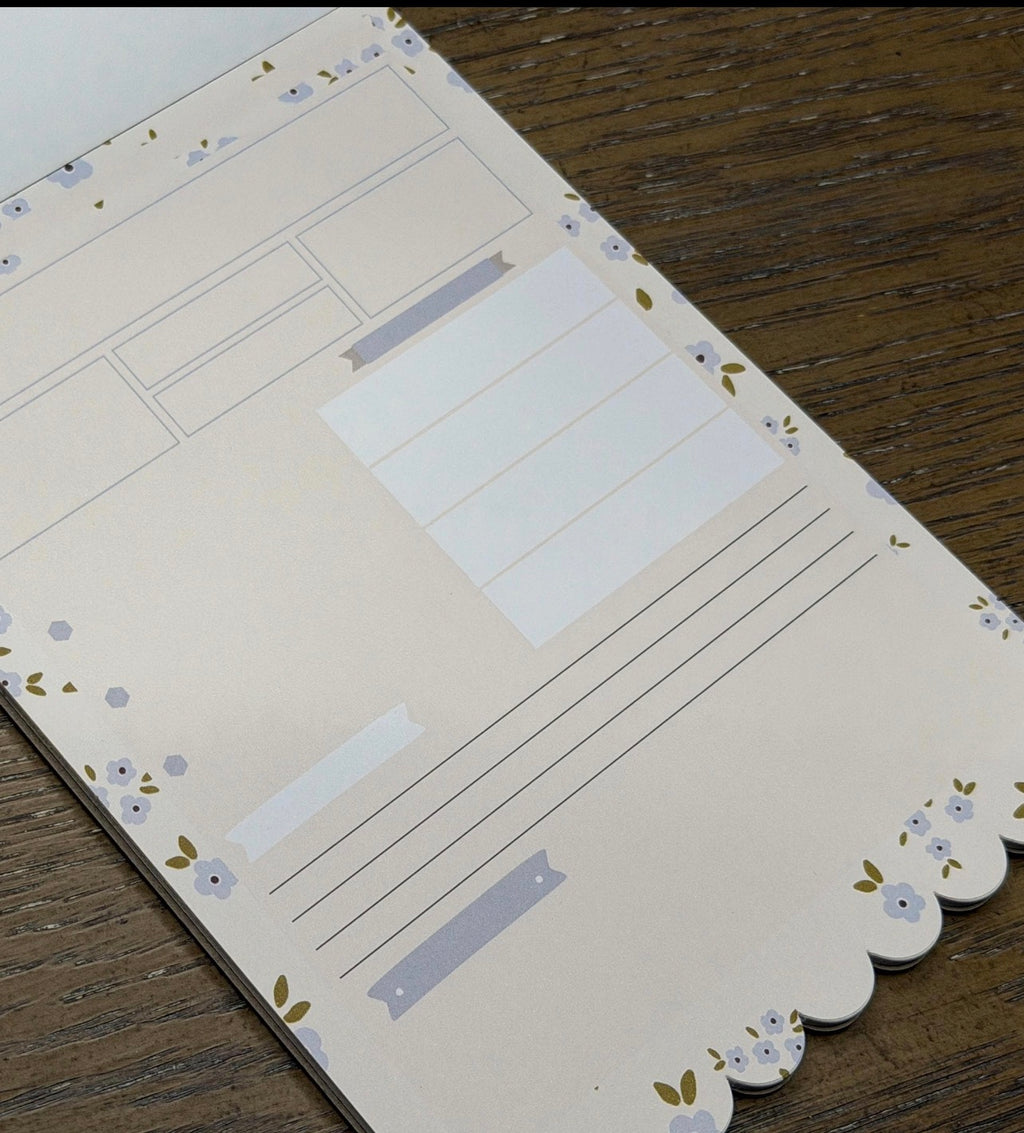 Christian Bible Journaling Tip in Notepad - Blue