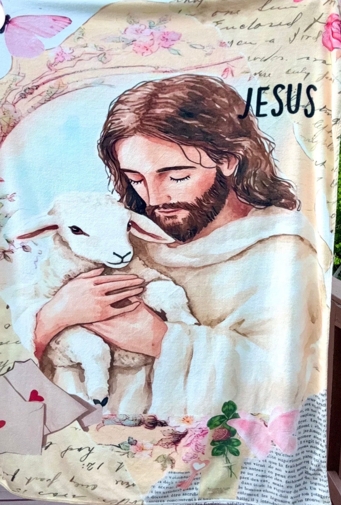 Jesus is the lamb fleece blanket