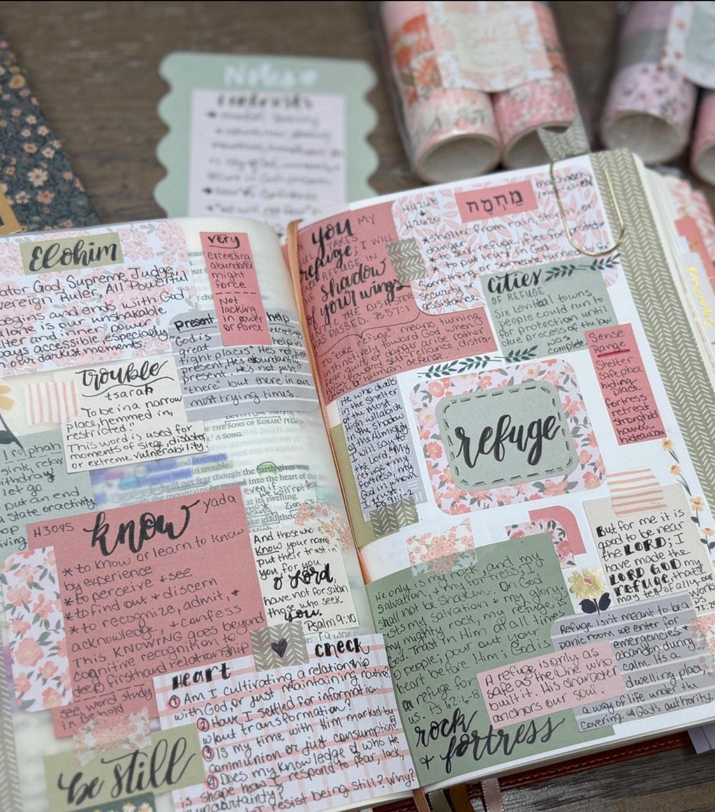 Bible Journaling Papers - 224 Sheets | Tip In for Bible Journaling | Bible Margin Papers | Bible Notes | Bible Tip Ins