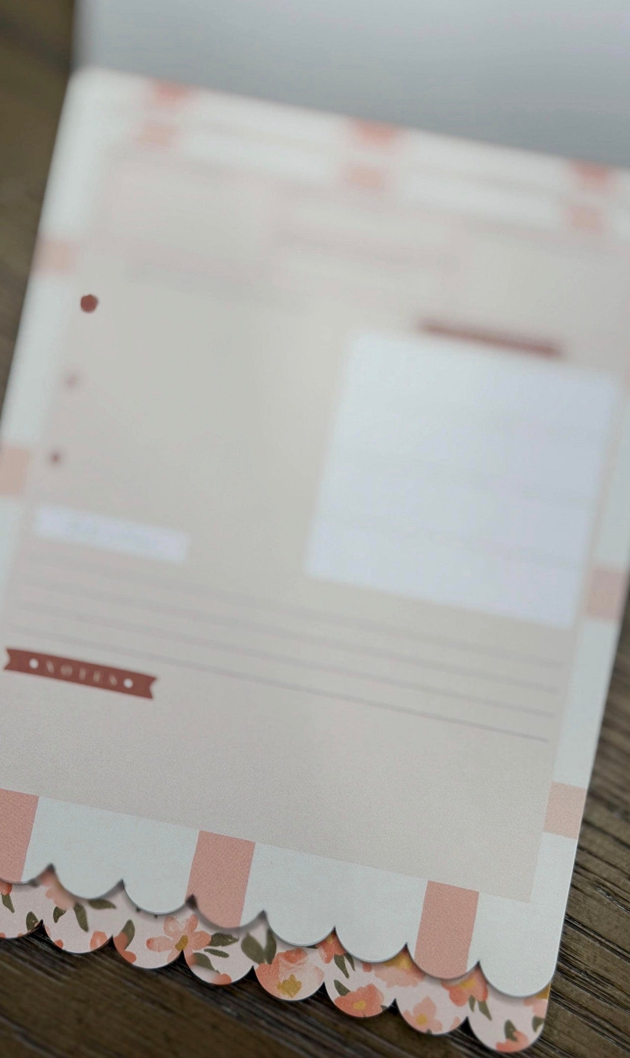 Christian Bible Journaling Tip in Notepad - Peach