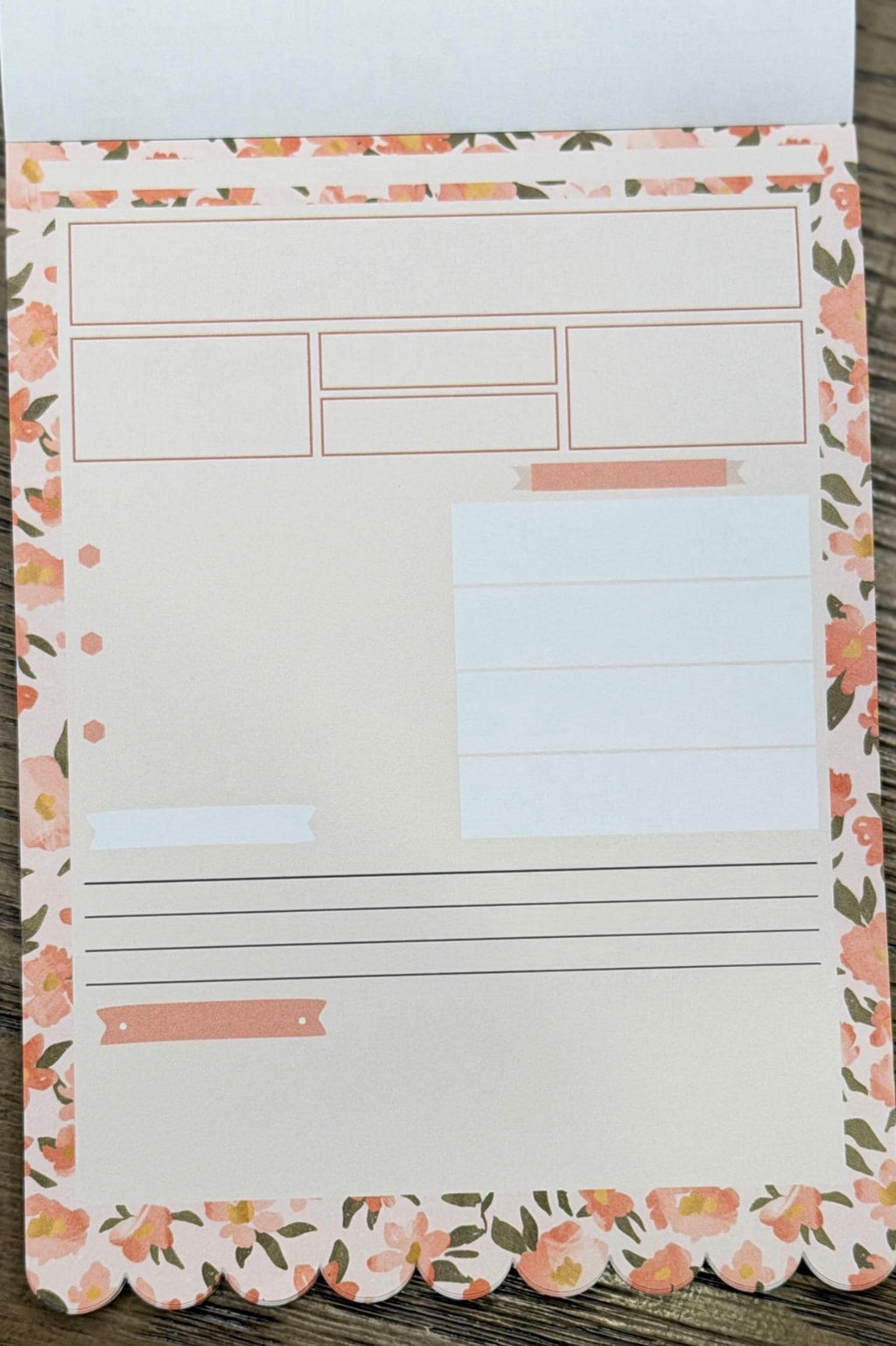 Christian Bible Journaling Tip in Notepad - Peach