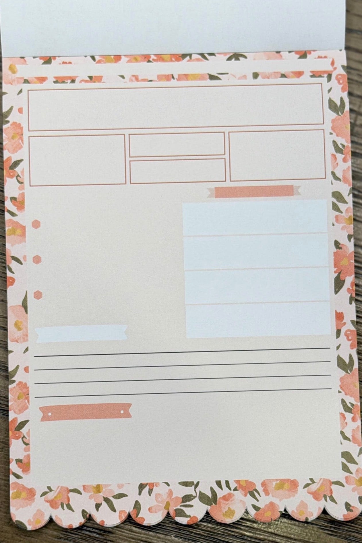 Christian Bible Journaling Tip in Notepad - Peach