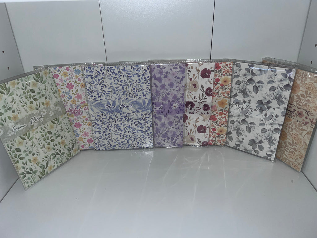Floral Tip In note sheets