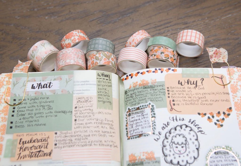 Cute Washi Tape Set | Bible Journaling Washi Tape | Washi Tape for bible study | Christian Washi Tape | Faith Washi Tape