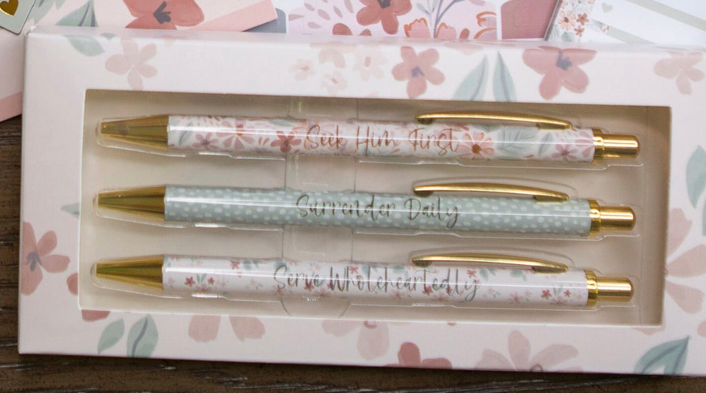 Inspirational 3 piece Boxed Pen Set