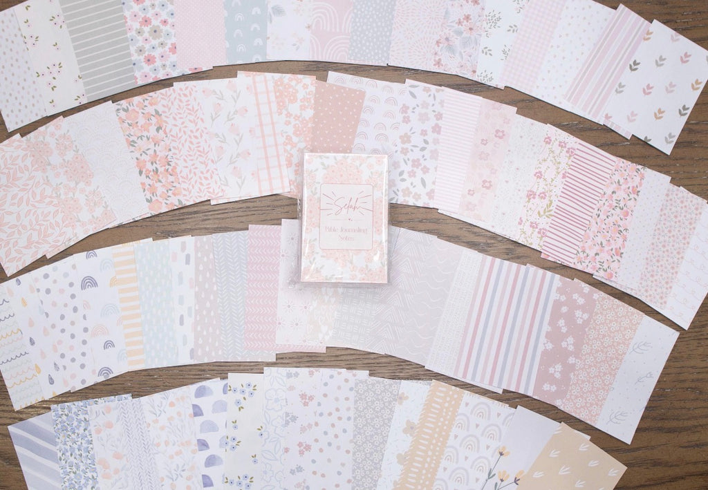 Bible Journaling Papers - 224 Sheets | Tip In for Bible Journaling | Bible Margin Papers | Bible Notes | Bible Tip Ins