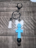 Beaded focal keychain