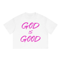 Unisex Boxy Drop Shoulder Crop T-Shirt